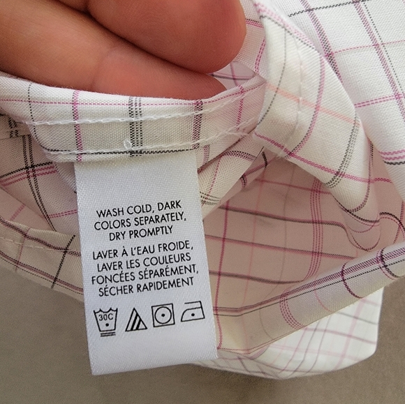 Calvin Klein Slim Fit Shortsleeve Buttondown Shirt Size M NWT - Picture 7 of 9